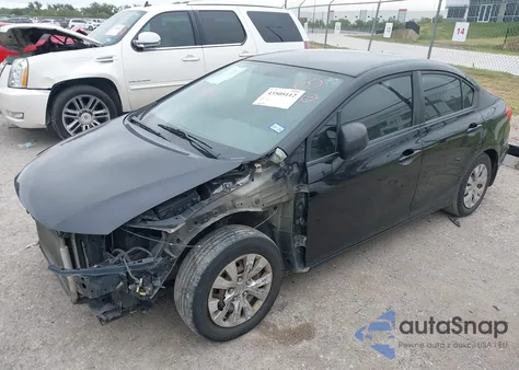 2012 Honda Civic Lx из США, поврежденный, VIN 2HGFB2F57CH595093